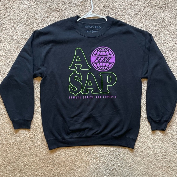 Goodie two sleeves Other - ASAP FERG Size M/L Black Cotton Sweater Pullover Always Strive And Prosper